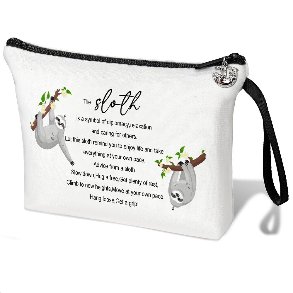 6713 Sloth Gifts Sloth Makeup Pouch Sloth Cosmetic Bag for Purse Sloth Make